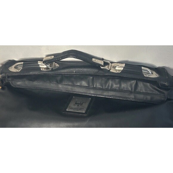 Vintage Bold Everywhere Piero Guide Leather Etage Bag Black 12x 19 Briefcase ‘88 - Picture 6 of 10